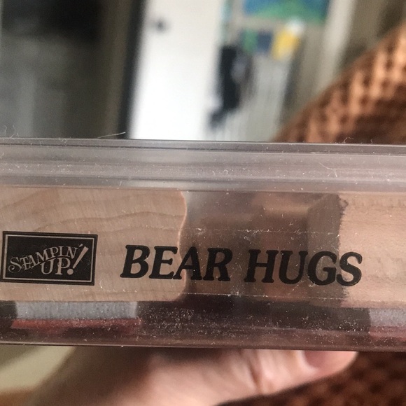 Stampin Up! Bear hugs set of 8 rubber stamps on wooden blocks. - Picture 3 of 3